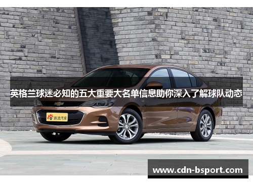 英格兰球迷必知的五大重要大名单信息助你深入了解球队动态